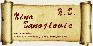 Nino Danojlović vizit kartica